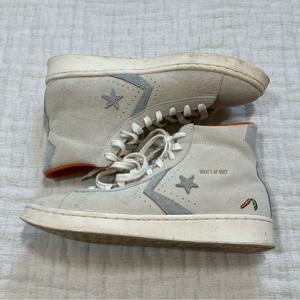 Converse x Bugs Bunny Pro Leather High Shoe Womens 9, Mens 7.5 80th Anniversary